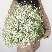 Single Branch Baby Breath Artificial Flower Plastic Gypsophila DIY Bouquet Arrangement Wedding Home Decor Handmade Gift