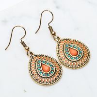 Long Water Drop Earrings Elegant Bohemian Boho Ethnic French Style Earrings For Women amp;Girls Drop Earings Eardrop Jewelry Brinco