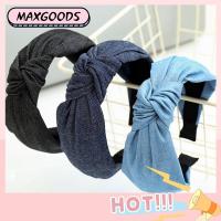 MAXG อุปกรณ์เสริมผม ผูกปม ด้านกว้าง Head Wrap Twist Hair Hoop ผู้หญิง Hairband ที่คาดผม