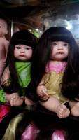ตุ็กตา ตุ๊กตาทำจากยางพารา เสื่้อการ์ตูนผมยาว ส่งในไทย