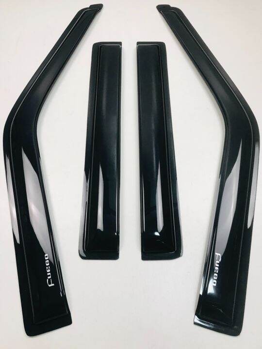 Isuzu Fuego All Year Model Window Guard OEM-grade / Deep black / Thick ...