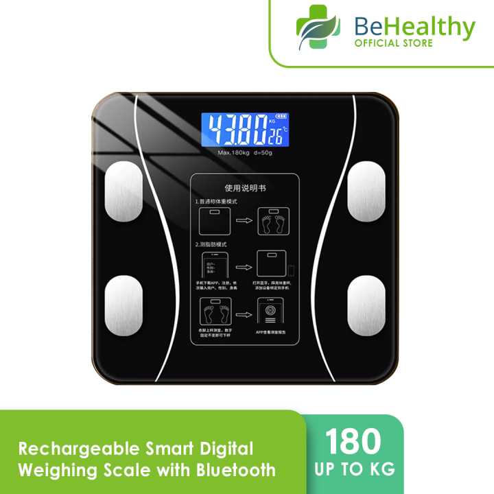 Rechargeable Smart Digital Weighing Scale with Bluetooth Lazada PH