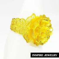 Inspire Jewelry ,กำไลลายดอกไม้ฉลุลาย งานDesign สวยหรู ตัวเรือน มีให้เลือกสองสี ทอง และ เงินรมดำสามารถปรับขนาดได้ พร้อมถุงกำมะหยี่ งานแฟชั่น (สีทอง  เงินรมดำ ) สำหรับประดับชุดไทย เสื้อผ้าทุกชุด สวยหรู