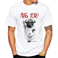 เสื้อยืด2019 Pug You ผู้ชายแฟชั่น Pug Smoking Pug