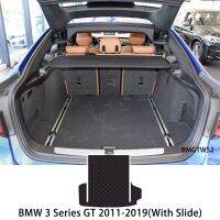 แผ่นท้ายรถยนต์เก็บของหนังสำหรับ BMW F34 3 Series GT Gran Turismo 2013 2014-2019แผ่นรองเท้าในรถฝาหลังผ้าคลุมเฟอร์นิเจอร์พรมปูพื้นกันน้ำ