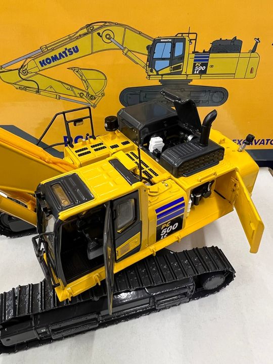 komatsu-โมเดลของเล่นรถ10m-pc500lc-0-โมเดลรถของเล่นโลหะอัลลอยรถขุดฮิตาชิรถยนต์ไดคาส1-50ใหม่1-43-2021