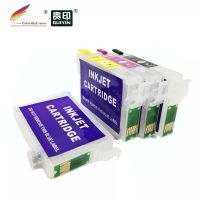 ตลับหมึกอิงค์เจ็ท Rce1291เติมได้สำหรับ Epson T1291-T1294 T 129 Stylus Sx420w Sx425w Sx525wd Sx620fw Bx305f ออฟฟิศ Bx305fw