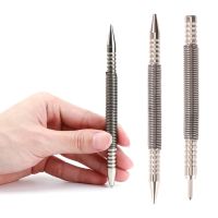 Pring Tool Hammerless Nail Set 5000 PSI Center Holes Punch Spring Loaded Marking Metal Woodwork Drill Bit Door Pin Removal Tool