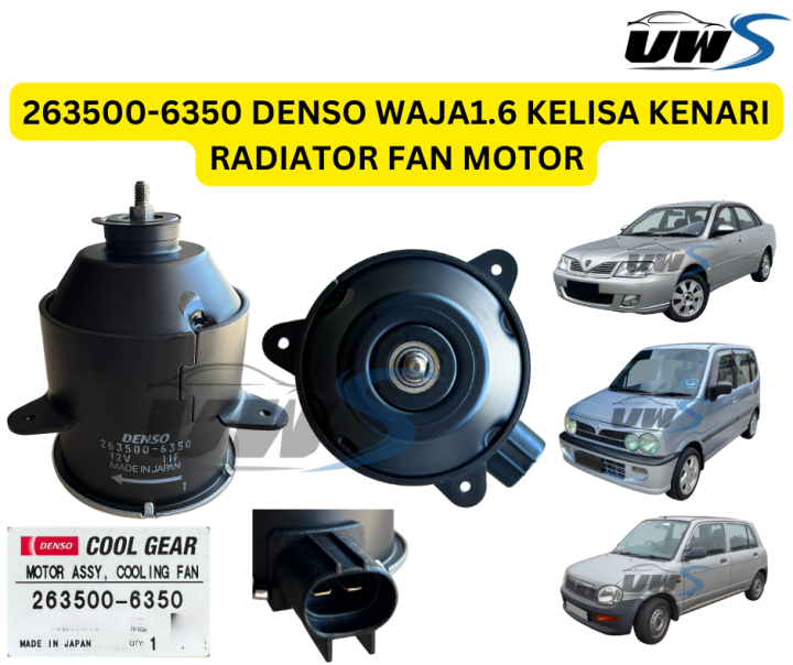 2635006350 DENSO WAJA1.6 KELISA KENARI RADIATOR FAN MOTOR Lazada