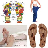 [Cutewomen2020] 1คู่ Foot Cushion Acupressure Insole Pad นวดแม่เหล็กรองเท้ารองเท้า