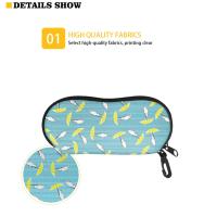 Colorful Dog Paw Printed Portable Sunglasses Protector Retro Travel Pack Pouch Glasses Case 1Pcs Zipper Box Eyewear Accessories