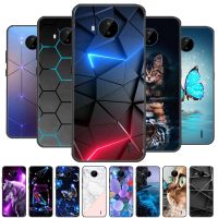 [ดีที่สุด A] นิ่มเคส C20สำหรับ Nokia,ฝาหลังรูปการ์ตูนซิลิโคน TPU สำหรับ Nokia C20 Plus เคสมือถือกันชนสีดำ TPU สำหรับ NokiaC20 C 20 Plus ✩