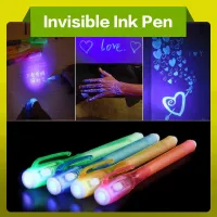 STONEGO Luminous Magic Invisible marker led หลอด UV ปากกาลูกลื่น Stonego ปากกาเมจิกข้อความลับ-zptcm3861