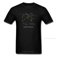 Men T Shirt Zodiac Constellation Sagittarius T-Shirt Black Tops Geek Tshirts Summer Tops Fall Gift Clothing No Fade 【Size S-4XL-5XL-6XL】