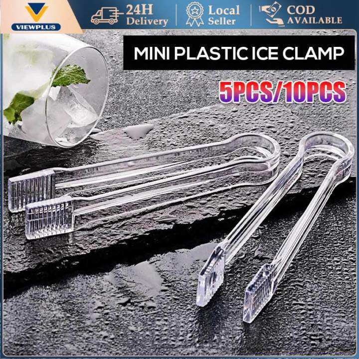 5/10 Pcs Plastic Buffet Serving Tongs Mini Serving Utensil Tongs