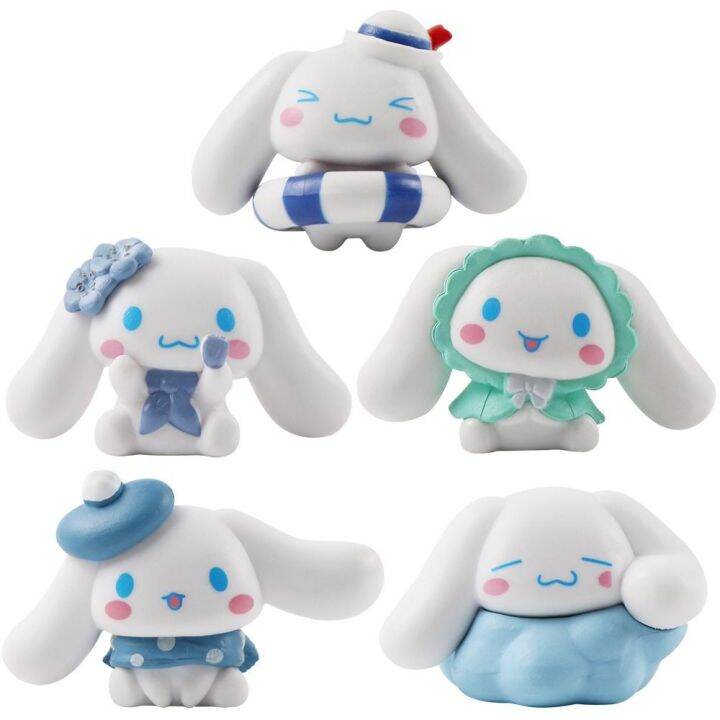 ของเล่นโมเดลหุ่นของเล่นเครื่องประดับรถยนต์เสื้อยืดแฟนคลับอนิเมะ-cinnamoroll-ภาพอนิเมะตุ๊กตาขยับแขนขาได้ตกแต่งเค้กขนาดเล็ก-kawaii