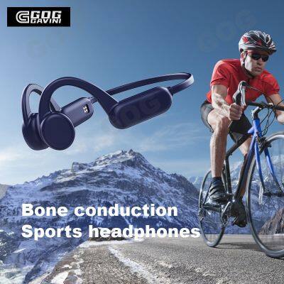 ZZOOI Bone Conduction Headphone Bluetooth Wireless Earphone Sports Running Waterproof Headset Ear Hook Music HiFi Bass Stereo with Mic