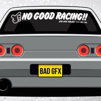 For No Good Racing Windscreen Visor Strip - JDM Kanjo Racer Honda Civic EK9 EG EF