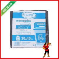 ถุงขยะ CHAMPION 30X40 นิ้ว 14 ใบ สีดำTHICK GARBAGE BAGS 30X40IN BLACK 14PCS **โปรโมชั่นสุดคุ้ม โค้งสุดท้าย**