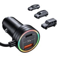 30W 2พอร์ต USB Car Charger ชาร์จเร็ว PD- Quick Charge3.0 Type-C Charger