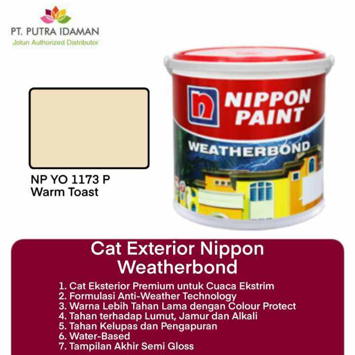 NIPPON PAINT WEATHERBOND CAT EKSTERIOR PREMIUM NP YO 1173 P WARM