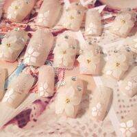 24Pcs Bride Five al Flower Nail Patch