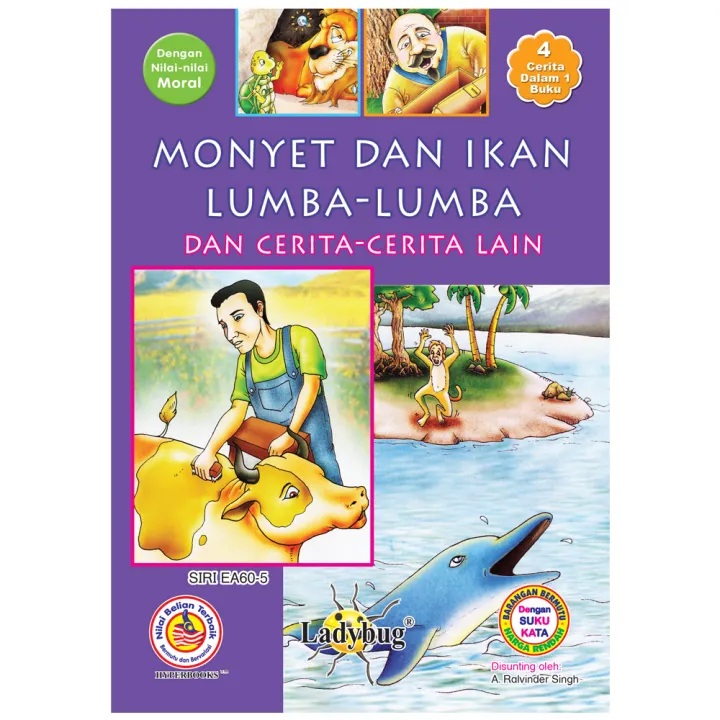 Monyet Dan Ikan Lumba - Lumba 16 Pages A5 Size SIRI EA60 - 5 | Lazada