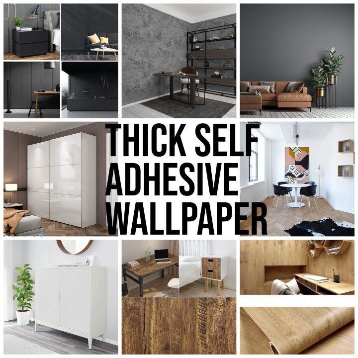 🙋🏻‍♀️Wallpaper Thick Wallpaper Self Adhesive Wall Paper for