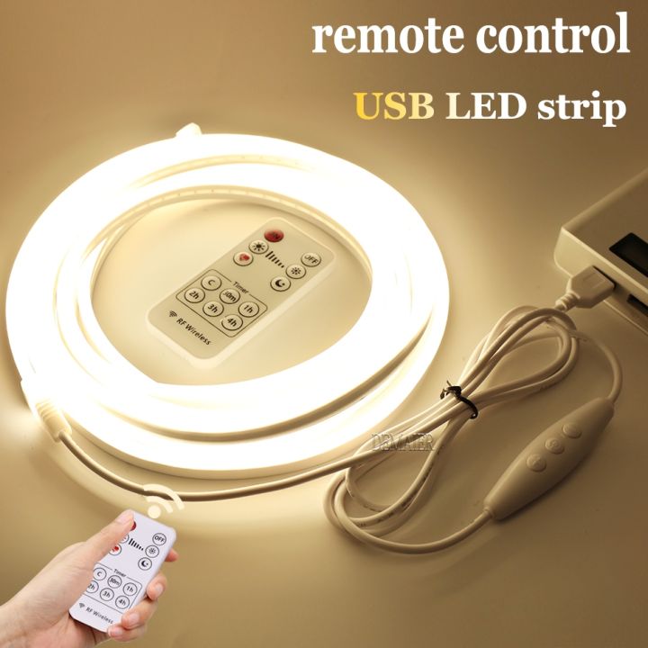 ANYA Auto Parts] DC5V USB PIR Motion Sensor Kitchen LED Strip Hand Sweep  Waving ON OFF RF Remote Control Flexible neon night light cabinet stripe