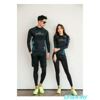 Couple Swimwear Women Men Long Sleeve Long Pants Swimming Suit Surf Dinner Rash Guard