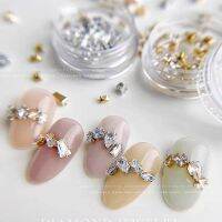 【CW】 50Pcs Rhinestones Charms Flatback Diamonds Nails Decoration Eyes Drop Shaped Deisgner