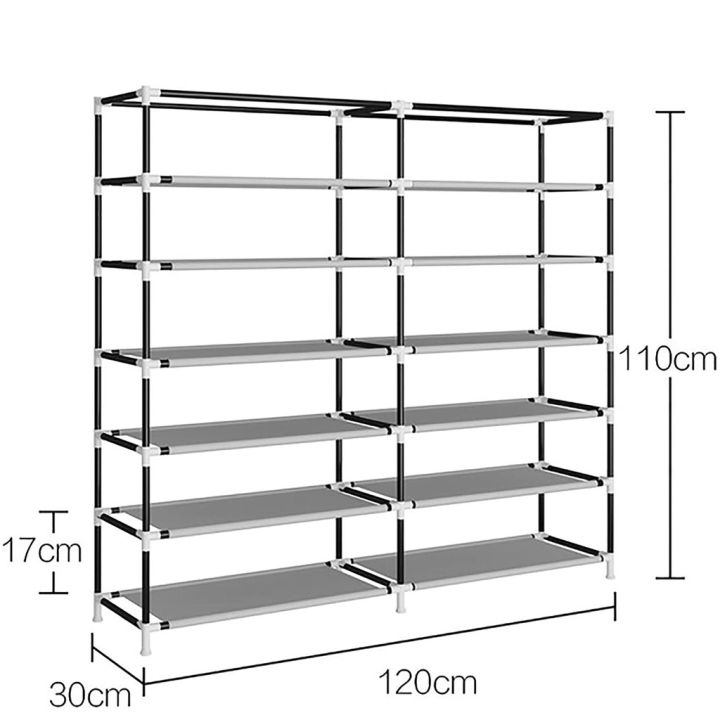 โปรแรง-ค่าจัดส่งเหมาๆ-29-ทั้งร้าน-7bl-ชั้นวางรองเท้า-2-บล็อค-6-ชั้น-พร้อมผ้าคลุม-สุดคุ้ม-ชั้น-วาง-รองเท้า-ชั้น-วาง-รองเท้า-ikea-ตู้-วาง-รองเท้า-ที่-วาง-รองเท้า