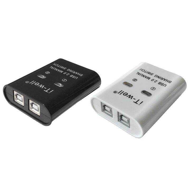 it-well-usb-printer-sharing-device-2-in-1-out-printer-sharing-device-2-port-manual-kvm-switching-splitter-hub-converter