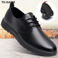 ☂ Chef leather shoes mens kitchen anti-oil anti-slip waterproof spring and summer work