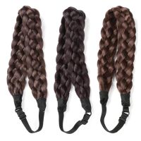 【YF】 Synthetic Wig Twist Hair Band Boho Locks Headband Women Plait Braid Headbands For Woman Accessories