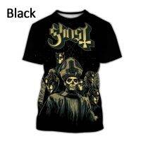 Summer New Ghost 3D Printing T-shirt Mens and Womens Casual Fashion Hip-hop Rock Cool Round Neck Short-sleeved Shirt SXX-6XL