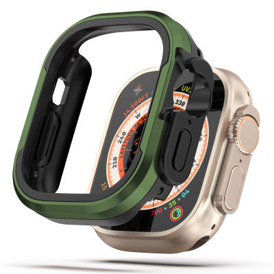 อลูมิเนียมอัลลอยด์นาฬิกา Case สำหรับ Apple Watch 8 7 41มิลลิเมตร45มิลลิเมตรปก40มิลลิเมตร44มิลลิเมตรสำหรับ I Watch 6 Se 5 4อุปกรณ์เสริมเคสเชลล์กรอบโลหะสำหรับ Apple Watch อัลตร้า49มิลลิเมตร
