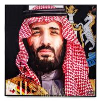 รูปภาพ Mohammed bin Salman โมฮัมเหม็ด บิน ซัลมาน เจ้าชายซาอุดีอาระเบีย รูปภาพ​ติด​ผนัง​ pop art พร้อมกรอบและที่แขวน​ กรอบรูป​​ แต่งบ้าน ของขวัญ