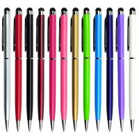 10pcs/Set Universal 2 in 1 Touch Pen Metal Capacitive Stylus Ballpoint caneta For Ipad Tablet Iphone 14 13 Samsung Xiaomi Huawei Stylus Pens