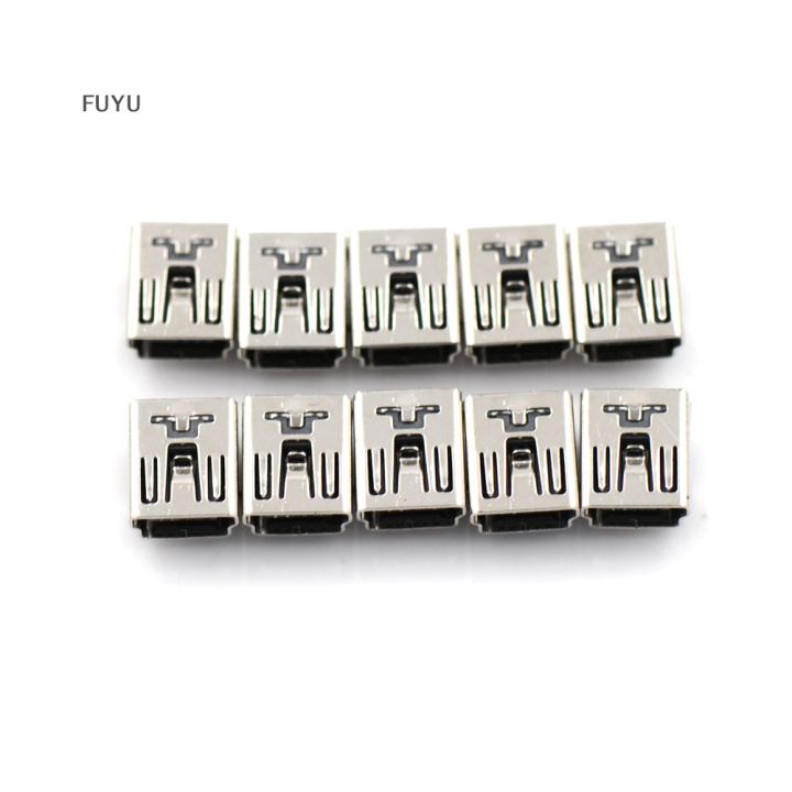 fuyu-10pcs-mini-usb-female-5-pin-type-b-มุมขวา-pcb-socket-connector-2ขา-diy