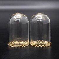 【cw】 Odoria 1:12 Miniature2PCS Glass Display Jar with BaseStorage Room Set Dollhouse Accessories Decoration ！