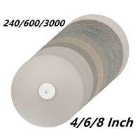 【hot】⊕❇  3Pcs 4/6/8150mm Coated Grinding Disc 240/600/3000 Grit Flat Lap Polishing Grind Jewelry Glass