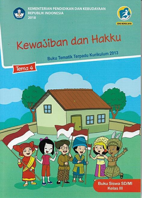 Buku Tematik Kelas 3 Tema 4 Kewajiban Dan Hakku Lazada Indonesia