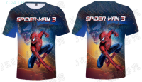 lengan 2023！New！T-shirt pendek dengan Disney kartun Disney tema Spider Man, gaya klasik untuk pria dan wanita. High quality products （Freeprinting of names）