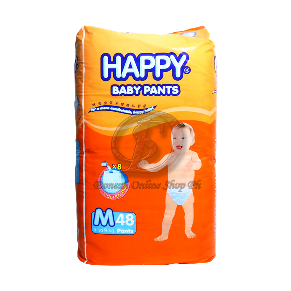 Happy Baby Pants Diaper M 48pcs 1 pack Lazada PH