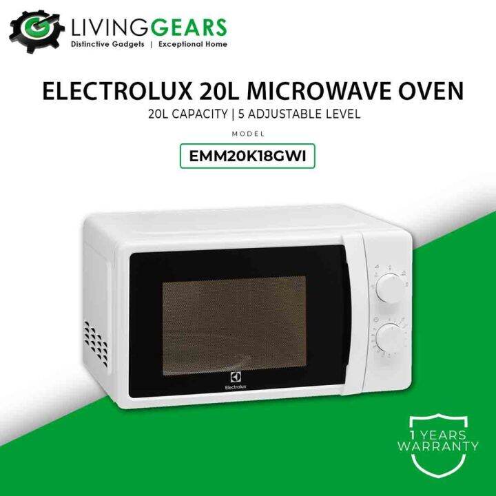 Electrolux Microwave 20L Freestanding Microwave (EMM20K18GWI) Lazada