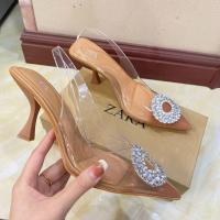 ZA new 22 ted toe bright decorative womens shoes trrent high-heeled sun le water brick trrent h er womens shoes