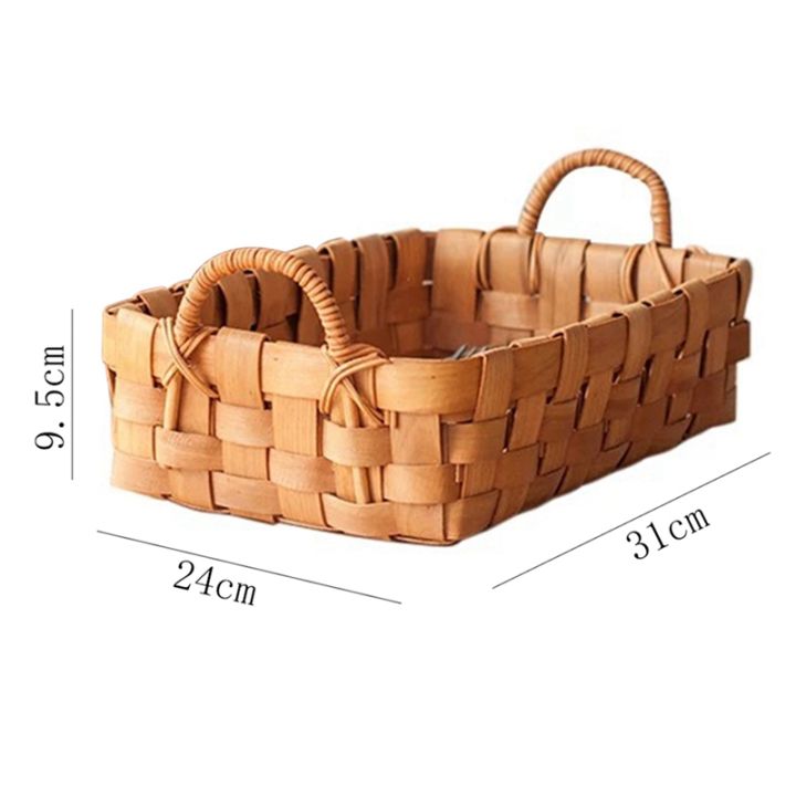 2x-hand-woven-bread-fruit-basket-and-serving-trays-for-dining-coffee-table-kitchen-counter-with-handle