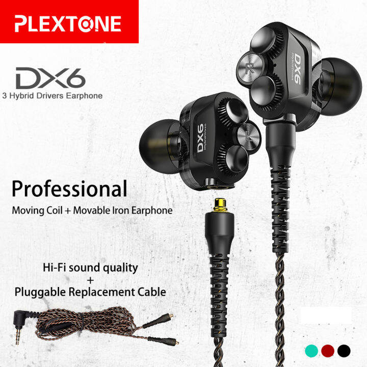 หูฟังอินเอียร์-dx6บลูทูธเสียงคู่หูฟังถอดสายได้เสียงเพลงหูฟังแบบอินเอียร์ของแท้หูฟังเคลื่อนไหวหูฟังคุณภาพ-mmcx-amp-ชุดหูฟังคุณภาพ