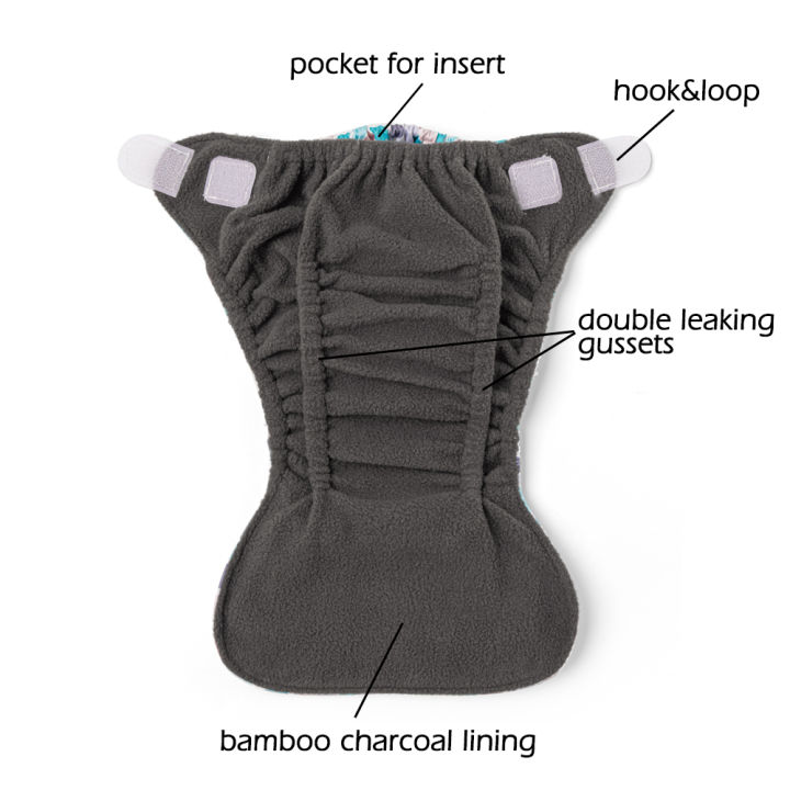 ทารกแรกเกิดกระเป๋าผ้าอ้อมผ้าผ้าอ้อม-nb-ก่อนวัยอันควรผ้าอ้อมตะขอและห่วงถ่านไม้ไผ่ซับกันน้ำ-pul-ด้านนอกพอดี2-5กิโลกรัม
